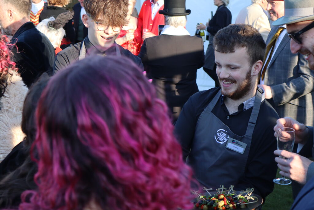 Catering at an event