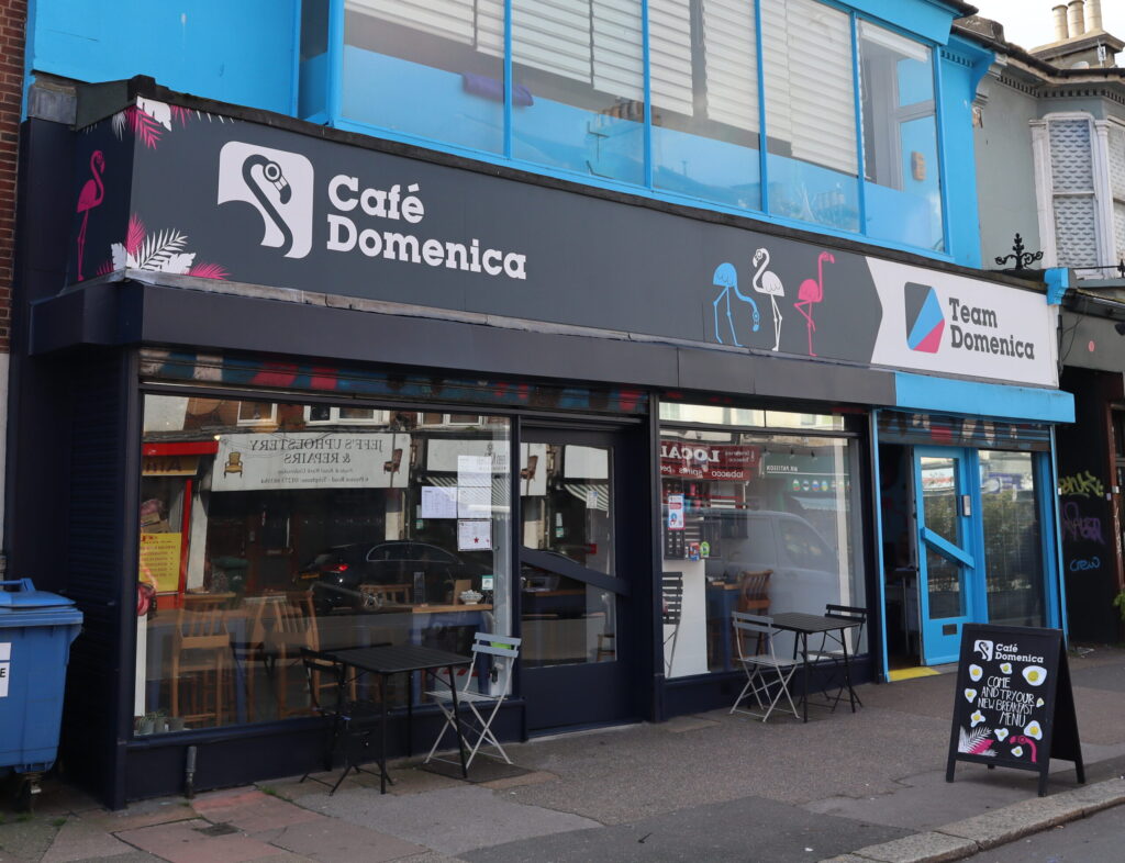 The front of Cafe Domenica Preston Road