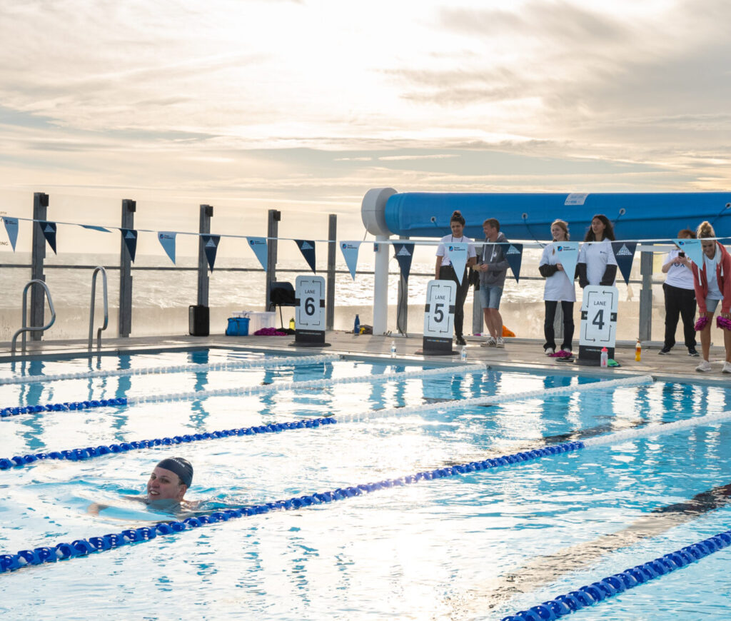 Picture of the pool at Sea Lane, Brighton. The venue for Great Lengths 2024
