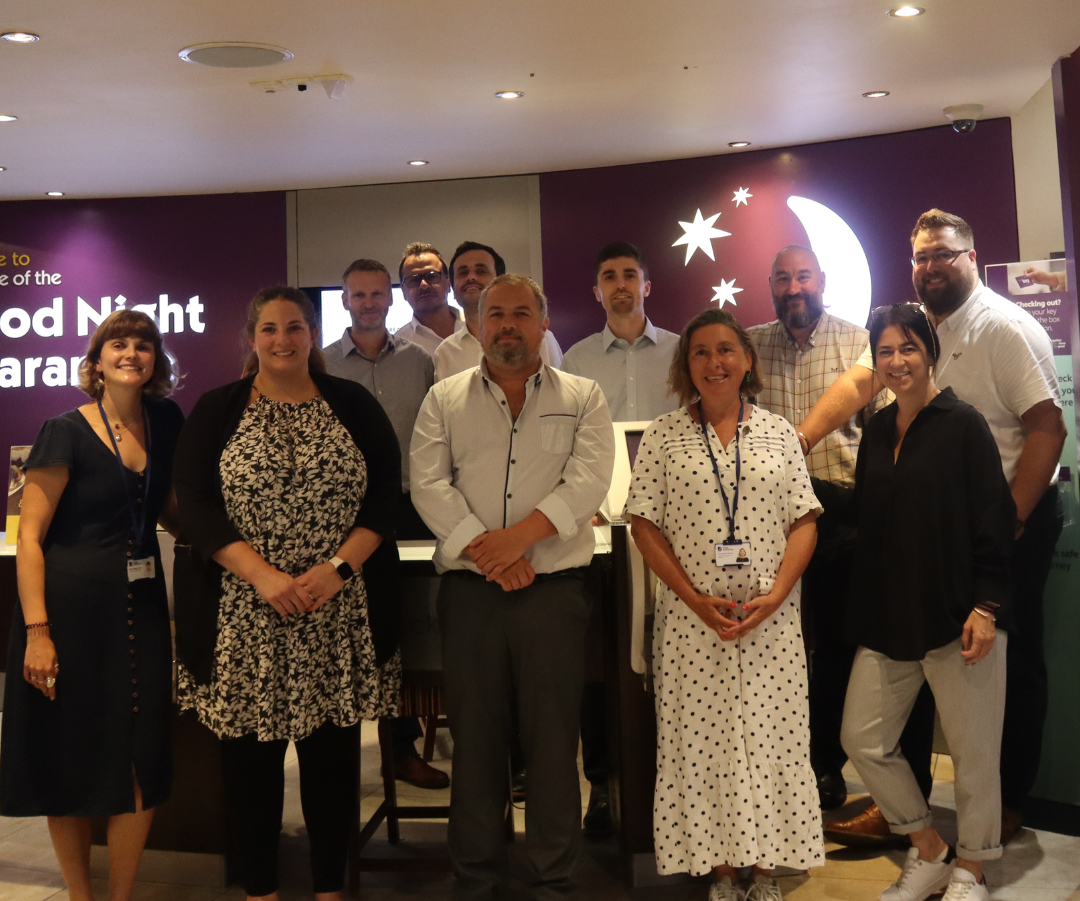 Team Domenica employment Team presenting at Premier Inn regional Managers Meeting