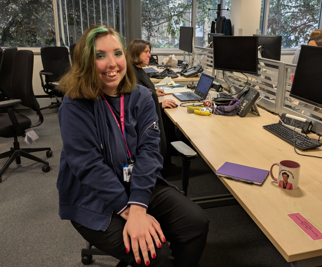 A candidate completing their supported internship