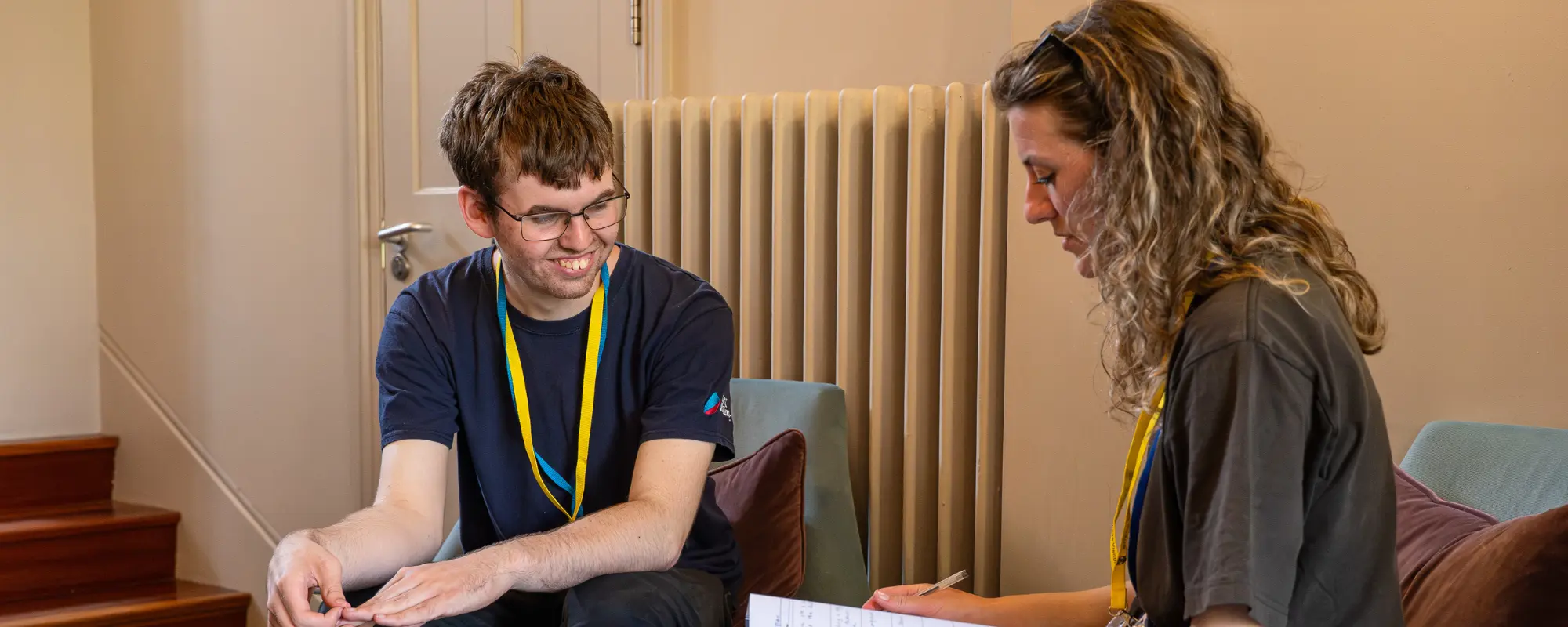 training mentor with a candidate