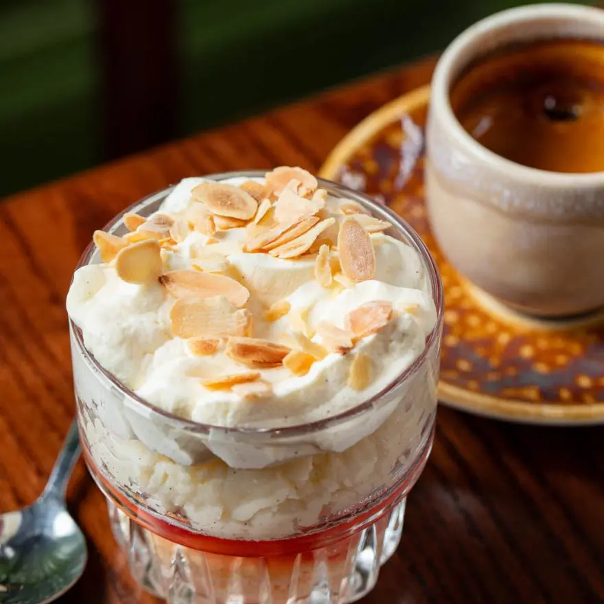 Trifle pudding at the North Star pub Brighton