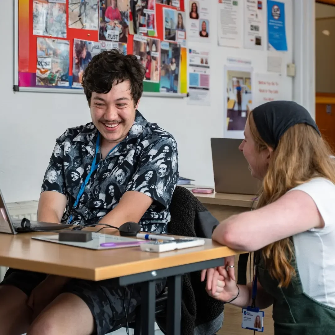 Guy in the classroom