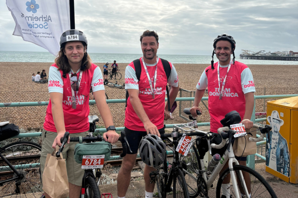 Ansvar staff after cycling from London to Brighton