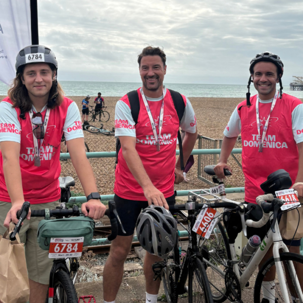 Ansvar staff after cycling from London to Brighton